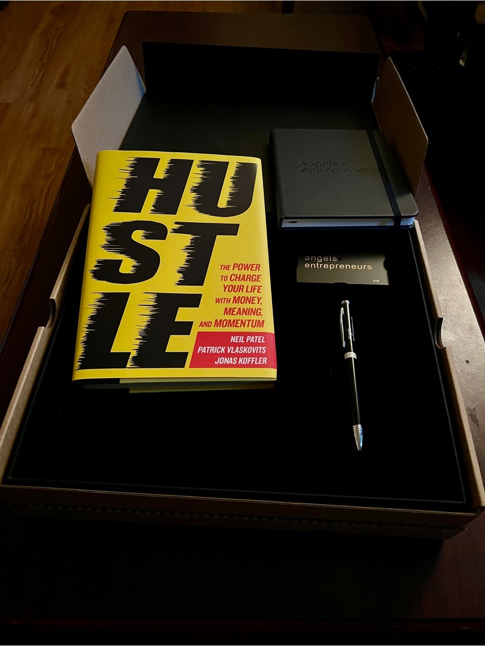 Black Notebook & Yellow Hustle Book Set